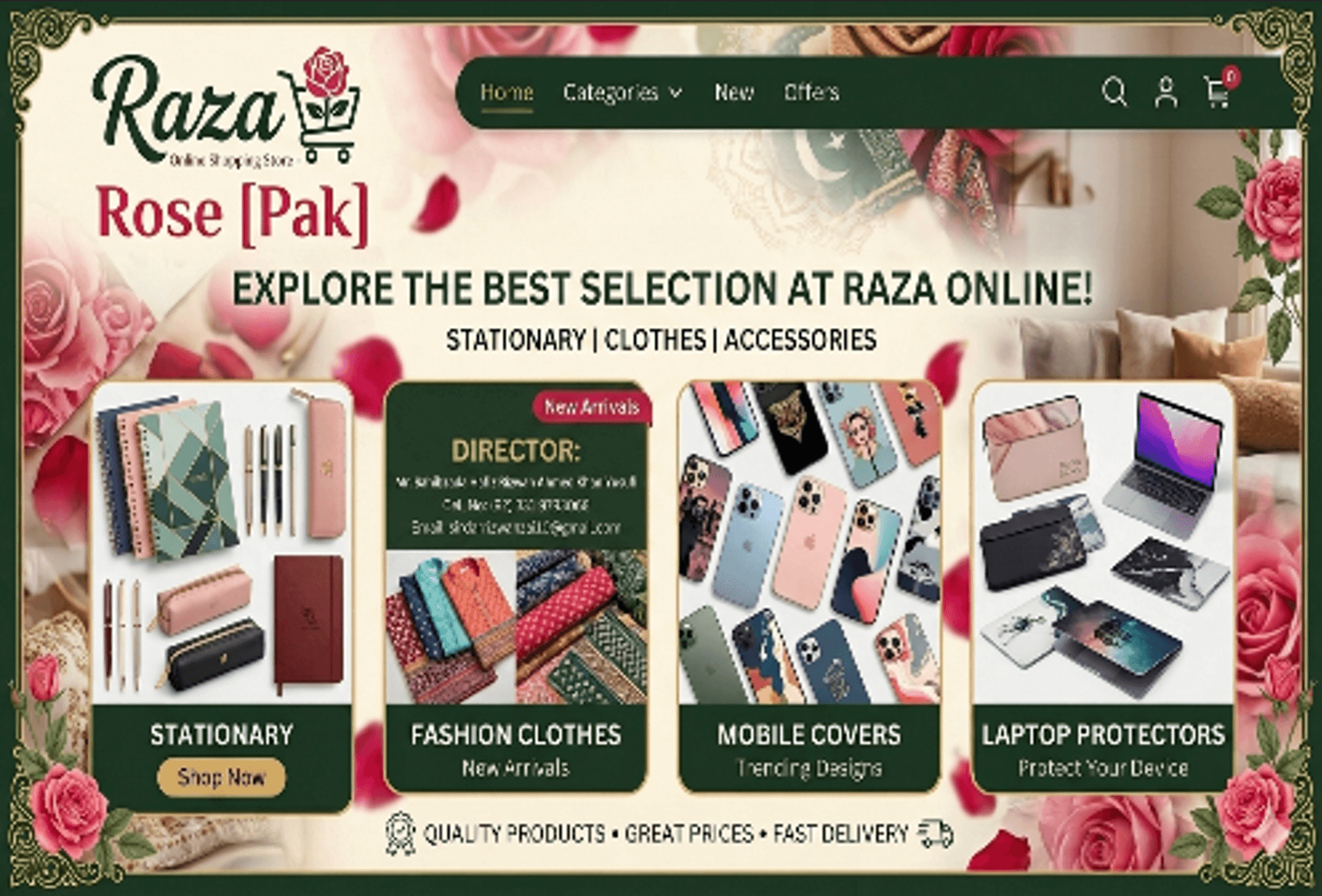 Raza Online Shopping Store project image