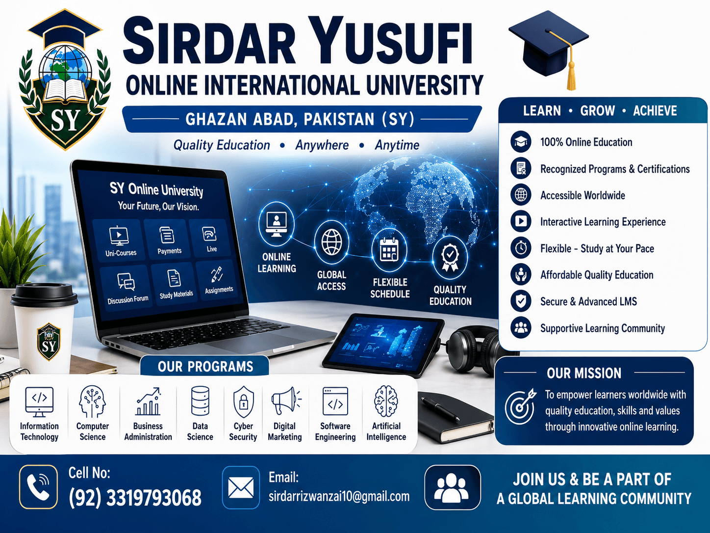 Sirdar Yusufi Online Islamic International University Ghazan Abad project image